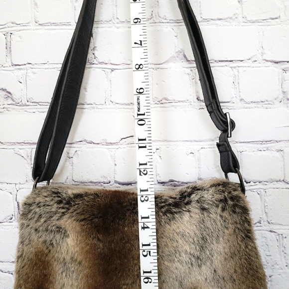KGB Studio Faux Fur & Leather Crossbody Bag--NWOT - Picture 14 of 15